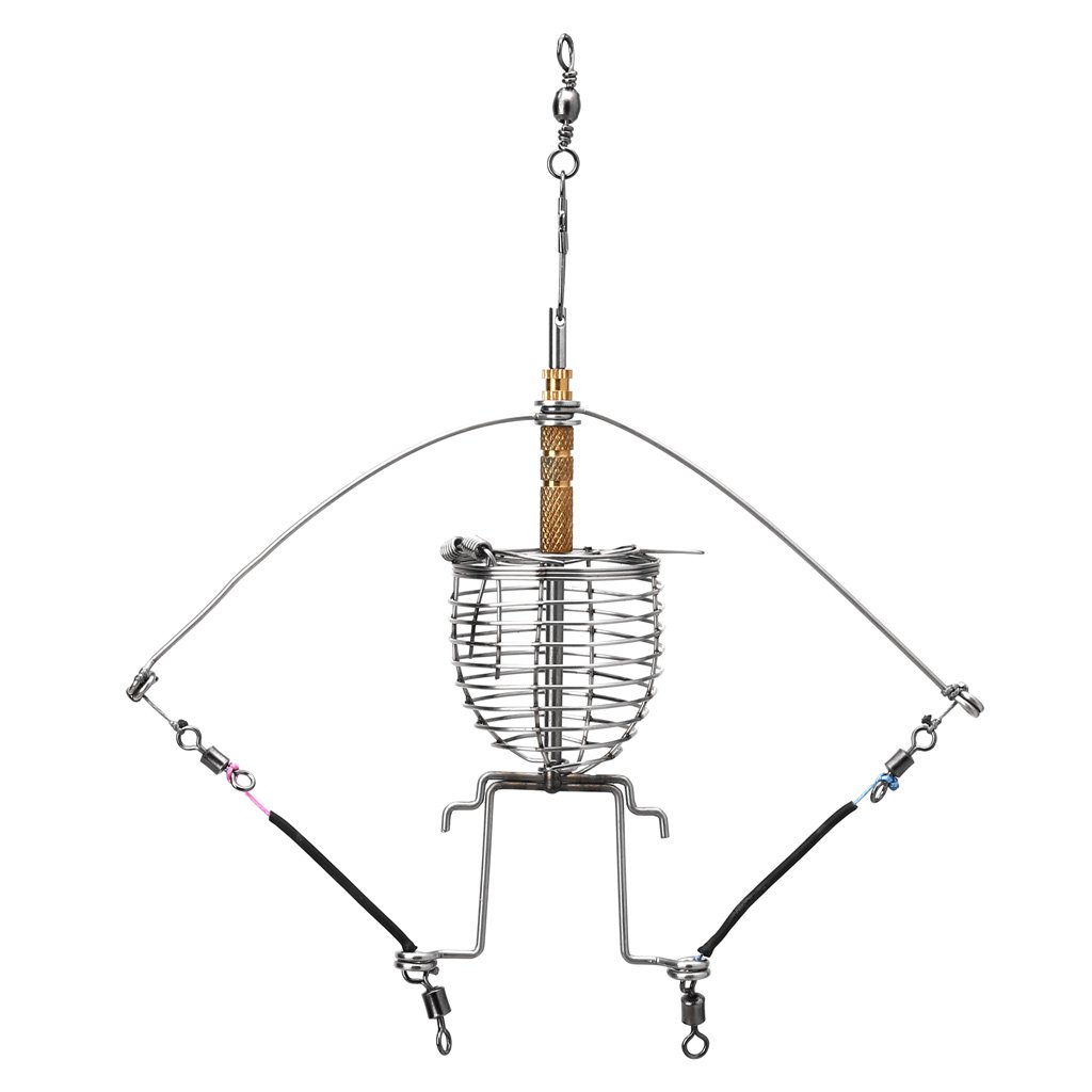 Launcherトラップスプリングケージフック Aixia釣りフィーダー自動tackle B07dbxg74z Functional Multi アクセサリー 優先配送