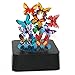 AblueA Magnetic Sculpture Desk Toy Coffee Table Piece As Office Gift Stocking Stuffer (Square Base - Butterflies)