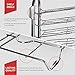Heavy Duty Kitchen Pot Rack Organizer For Cabinet - Height Adjustable 5-Tier Cast Iron Skillet Cookware Rack - Stainless Steel Pots And Pan Storage Rack Organizer For Cabinet Countertop - 16.5