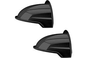 OWOKISO Universal Security Camera Sun Rain Cover Shield - Weatherproof Protective Roof for Dome/Bullet Outdoor Cameras (Black, Large, 2Pack)