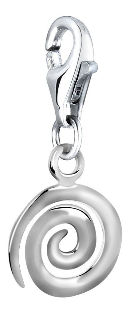 Nenalina Charm Spiral Pendant, for All Brands of Charm Bracelets and Necklaces, Made of 925 Sterling Silver, 713271-000