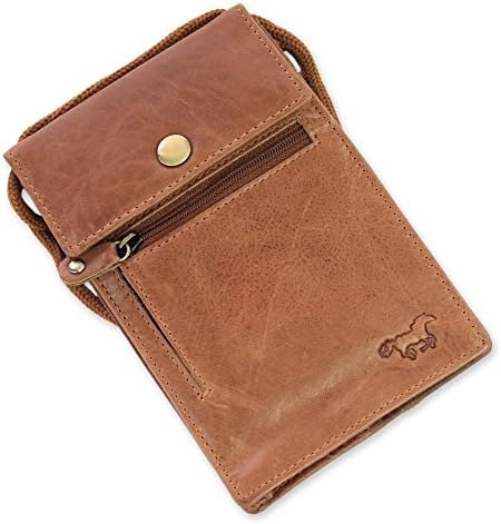 Safekeepers Leather Travel Wallet – Passport Wallet – Festival Bag – Stash – Document Wallet - Neck Pouche RFID Protected - Passport Pouche