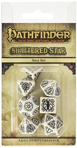 Pathfinder Shattered Star (7 Stuck) Je 1X 1W4, 1W6, 1W8, 1W10, Board Game