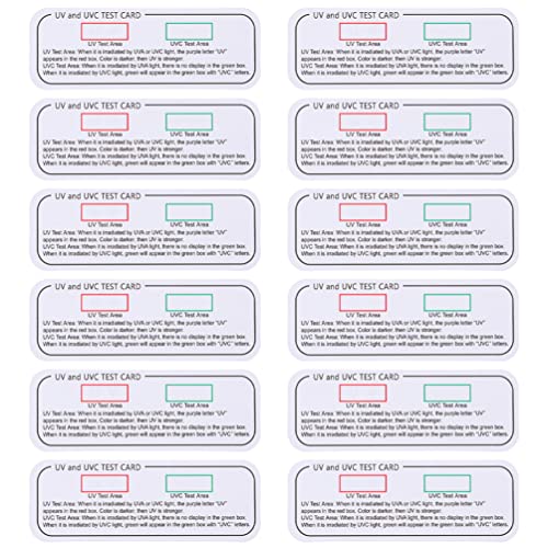 Uv Intensity Test Labels UVC Light Test Card, UV Intensity Test Card | 3-in-1 UV Test Card | UVA ...