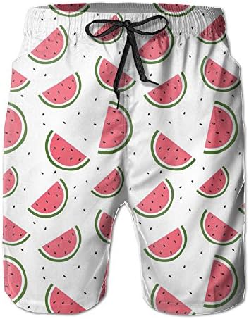 Fruit Watermelon Men's Swim Trunks With Pockets