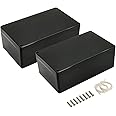 LeMotech Project Box ABS Plastic IP65 Waterproof Dustproof Electrical Junction Box Outdoor Enclosure for Electronics Black 7.87 x 4.72 x 2.95 inch (200 x 120 x 75 mm)(Pack of 2)