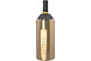 Vinglacé Wine Bottle Chiller- Portable Champagne Insulator- Stainless Steel Wine Cooler Sleeve - Keeps Wine Cold (Copper)