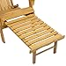 Best Choice Products Outdoor Patio Deck Garden Foldable Adirondack Wood Chair with Pull Out Ottoman