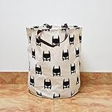 RameyStore Simple Picture Design Canvas Storage Bag for Holding Dirty Cloth Batman
