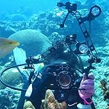 Peastrex 4 Pcs 1" Aluminum Ball Clamp Mount for Underwater Diving Light Arms view 7