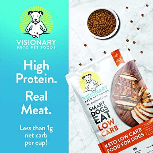 Visionary Pet Foods Keto Dry Dog Food Low Carb High Protein Natural Chicken Flavour