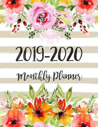 Ebook 2019-2020 Monthly Planner: Two Year - Monthly Calendar Planner | 24 Months Jan 2019 to Dec 2020 For RAR