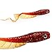 Sougayilang Soft Bait Curl Tail Grubs Fishing Lures Lifelike Worms Bait 3 Colors Pack of 10PCS-Green