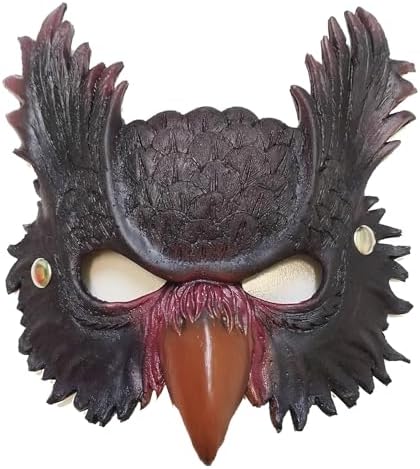 Pack De 2 Máscaras De Cuervo Con Plumas XFSRG – Diseño Elegante Y Misterioso, Plástico Resistente, Ideal Para Halloween, Carnaval Y Fiestas De Disfraces