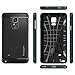 Spigen Neo Hybrid Galaxy Note 4 Case with Flexible Inner Protection and Reinforced Hard Bumper Frame for Samsung Galaxy Note 4 2014 - Metal Slate