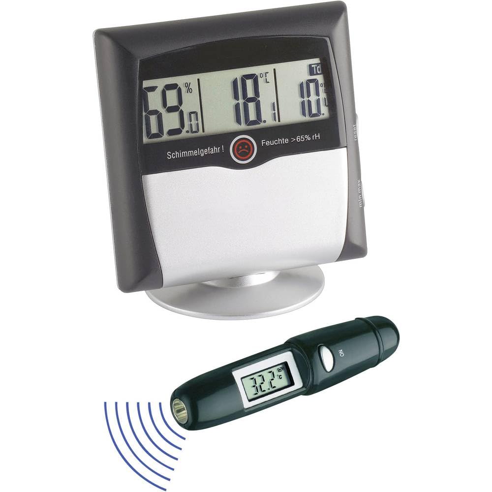 TFA Dostmann Hygrometer + Infrared Thermometer Temperature Control Set 95.2008