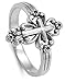 Sterling Silver Classic Vintage Cross Ring Christian Religious 925 Size 5