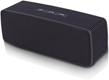 RShop Bluetooth speaker / portable wireless Bluetooth speaker / USB music player for a variety of outdoor activities / TF card support 3.5mm audio jack / Compatible with iPhone Android Laptop-Black