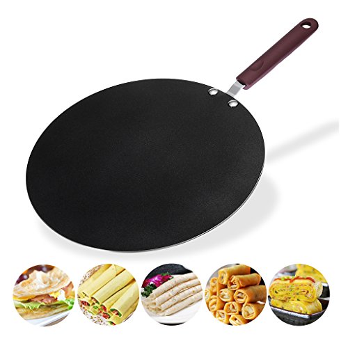 Blesiya 30cm Dosa Tava Frying Pan, Pancake, Rotti Bread Maker, Egg Fryer,Flat Bread