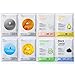 NEOGEN DERMALOGY Facial Essential Mask (8-Sheets) - Black Caviar,Mexican Aloe,Milk Cream,Argan Oil,Vita Energizing Fiber,Ocean Feeding Fiber,Collagen Firming Fiber, Bright Clear Fiber