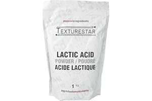 Texturestar Lactic Acid Powder 1 kg | Premium lactic Acid Powder, Incredibly Versatile, Suitable for Vegetarian and Vegan App