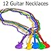 Extreme Rock Star Party Favor Pack (12 Glasses, 12 Neon Braid Hair Attachments , 12 Beaded Guitar Necklaces, 12 Jewel Rock Star Diva Tattoos, 72 Rock Star Tattoos)