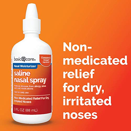 Basic Care Saline Nasal Spray Twin Pack 6 Ounce
