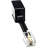 RetailAndBulk Telefonleitung auf Ethernet-Kabel-Adapter, RJ11-Buchse auf RJ45-Stecker, für Festnetztelefondienst, 1 Stück