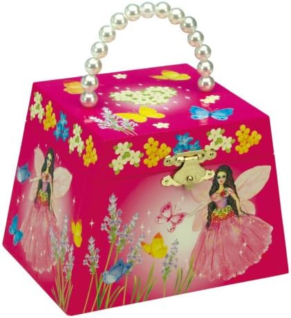 MusicBox Kingdom 22074 Jewelry Bag Butterfly, Playing "It's a Small World"