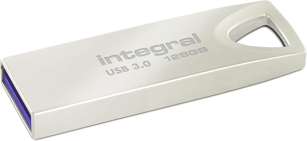 Integral 128GB USB Memory 3.2 Gen 1 Fusion Metal Casing Flash Drive