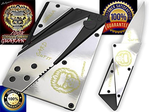 Credit Card Sized Folding Wallet Knife- This Is the Perfect Pocket or Survival Tool, and It Looks Great with Durable, Polished Stainless Steel. It's Cool, Portable, Practical, and Lightweight with a. We Know You’ll Love It!!