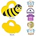 Silli Chews Baby Bumble Bee Teething Toy - Baby Multi-Textured, Soft & Soothing, Easy-Hold, Silicone Teether Toys - BPA Free, Freezer & Dishwasher Safe