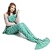 Kpblis Knitted Mermaid Tail 71-Inch-by-35-Inch Blanket Green 1