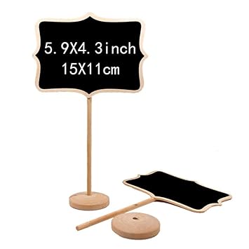 Amazon Com Yinrunx 10pcs Flower Shaped Mini Blackboard Chalkboard
