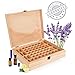 Wooden Essential Oil Box Organizer - Holds 68 Essential Oils - Great For Storing 10ml Roller Bottles & 15ml Bottles - Perfect Essential Oils Case for Home, Travel, and Presentations