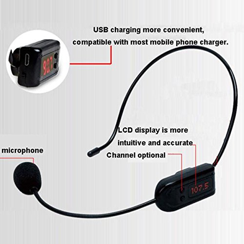 wireless headset microphone for public speaking