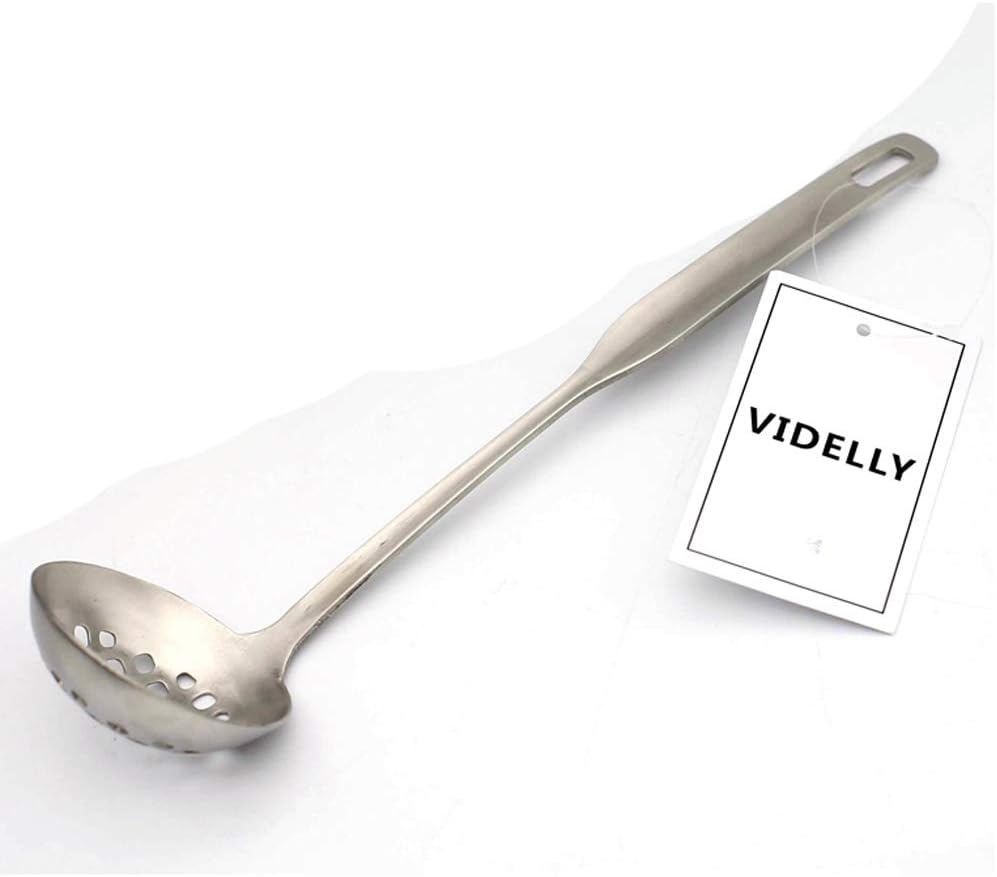 VIDELLY Stainless Steel Slotted spoons Mesh Strainer