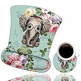 Ergonomic Mouse Pad Wrist Support with Coasters