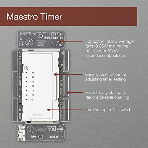 Lutron Maestro Countdown Timer Switch for Halogen and Incandescent