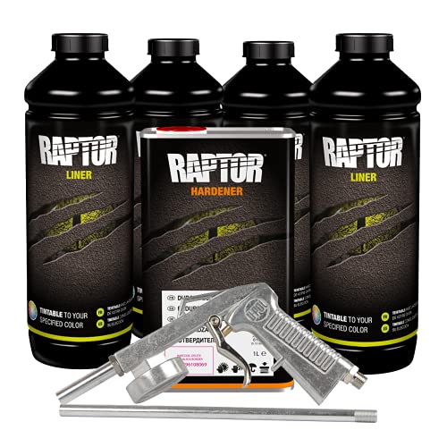 UPOL Raptor Low VOC Tintable Truck Bed Liner Kit w/Spray Gun 4