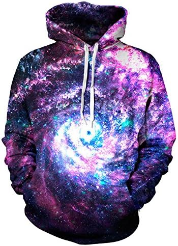 youvimi Unisex 3D Printed Drawstring Pockets Pullover Hoodie Hooded Sweatshirt