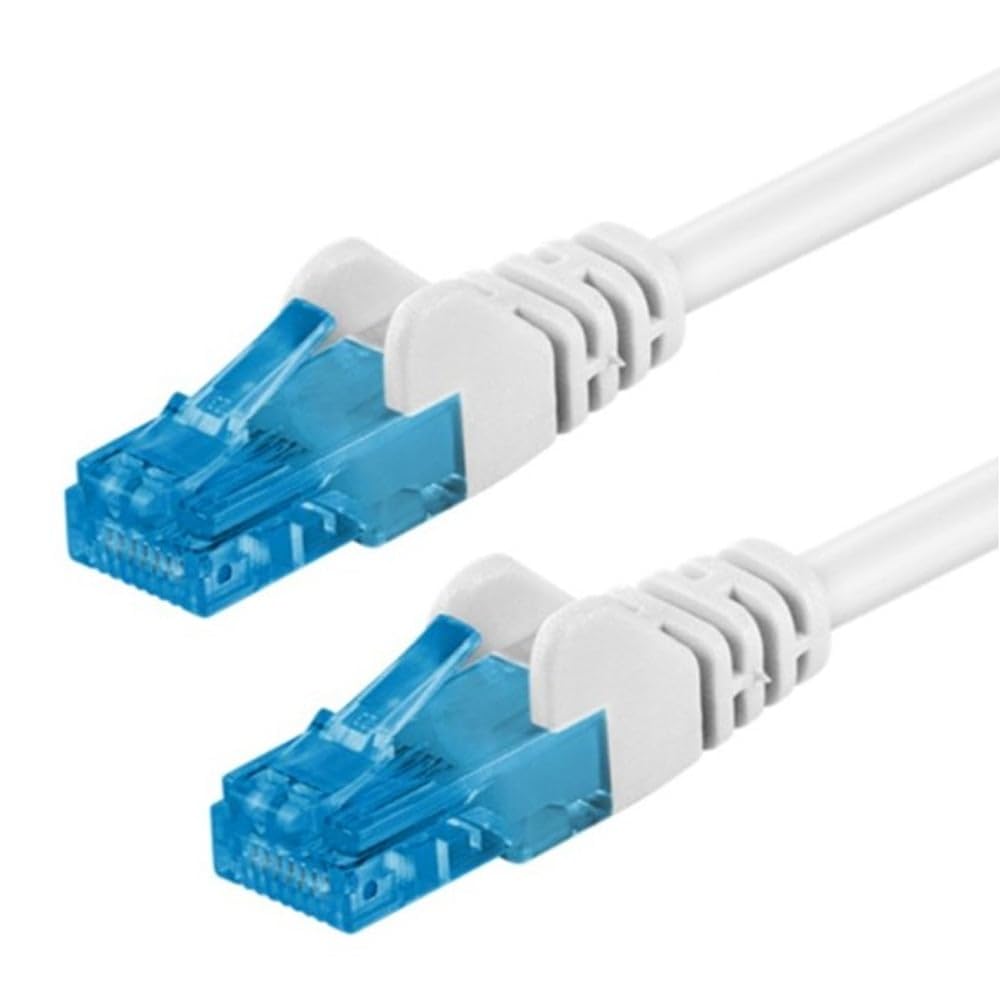 Goobay 59824 CAT 6a Patchcable, U/UTP, White, 1m Cable Length