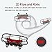 Remote Control Airplane RC Mini Drone for Kids 2.4Ghz 6-Axis Gyro 4 Channels Quadcopter Indoor / Outdoor Flying Helicopter RTF for Beginner Drone Training (Red)