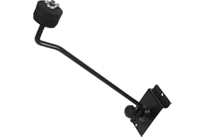 HAWILLOSCH Metal Slatwall Cymbal Holder Arm Drum Accessory Wall Mounted Cymbal Display for Adults