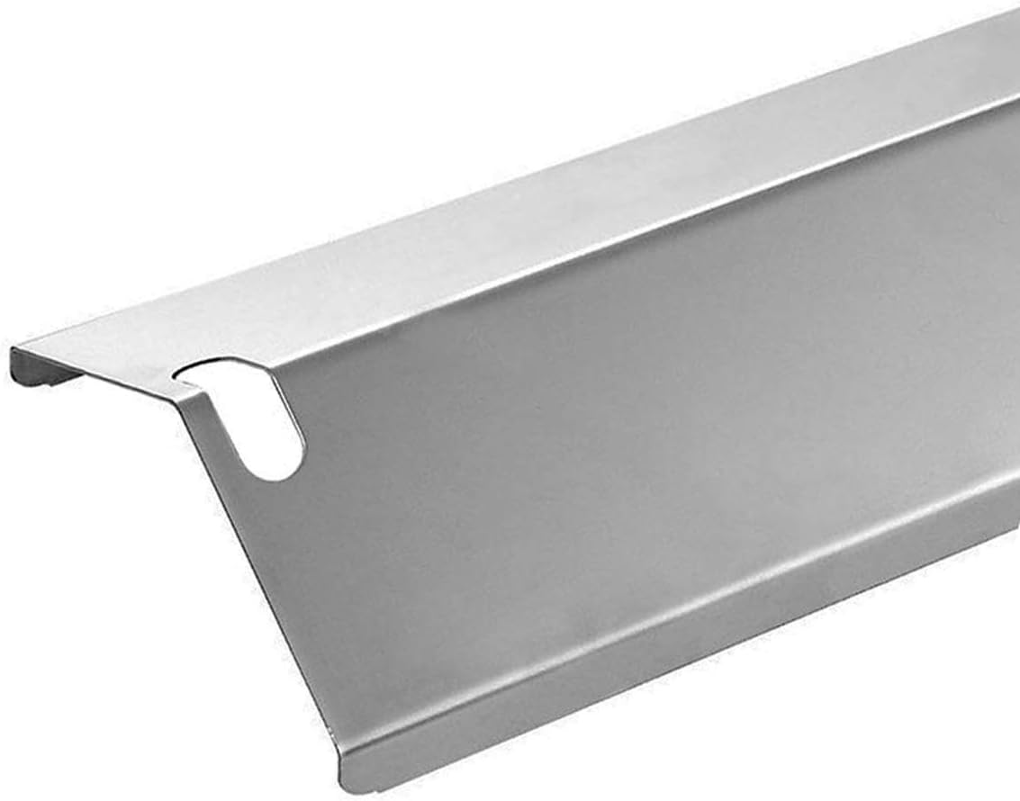 BBQ funland SH1591 (4-pack) Stainless Steel Heat Plate for Gas Grill Models Uniflame GBC1059WB, Backyard BY13-101-001-13, DynaGlo, Better Home&Garden, 15 inch Heat Shield Tent Flame Tamer Burner Cover : Garden & Outdoor