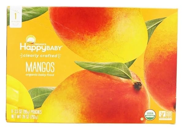 HAPPY BABY CLEARLY CRAFTED STAGE 2 MEALS ORGANIC BABY FOOD, APPLES, KALE AND AVOCADOS, 3.5 OUNCE