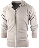 Enimay Men's sophisticated Zip Up Slim Fit Long Sleeve Turtleneck Cardigan Sweater
