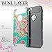 iPhone 6 /6s Case,AnnBay High Impact Drop Protection Hard Hybrid Dual Layer Heavy Duty TPU Scratch Resistant Case Armor Cover Case with Totem Flower Pattern for iphone 6 /iphone 6s(Gray)