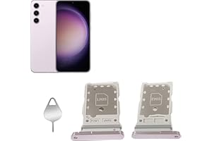 YUZHIYONG Galaxy S23 / S23 Plus SIM Card Tray Replacement for Galaxy S23 / S23 Plus SIM Holder Slot+Eject Pin (S23/S23Plus/Lavender)