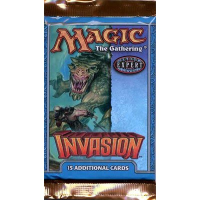 1 (One) Pack of Magic the Gathering MTG Invasion Booster Pack (OUT OF PRINT)